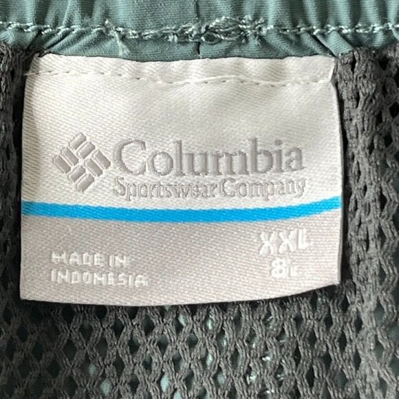 Columbia Mens Summerdry Water Short Size XXL Green 8" Inseam Omni-Shade - Picture 11 of 13